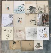 SHINSUI KOBAYASHI "Kingfisher", shikishi (Oriental square shaped picture),