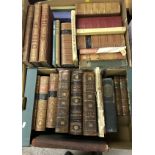 Two boxes of antiquarian books,