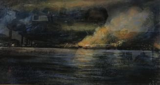 SURGEON CAPTAIN H HUNT "The Burning of Novorossiysk, South Russia 1920",