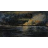 SURGEON CAPTAIN H HUNT "The Burning of Novorossiysk, South Russia 1920",