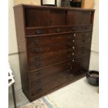 A Japanese kimono cupboard / chest of drawers,