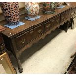 An 18th Century oak dresser base,