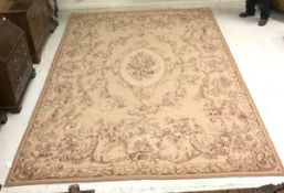 An Aubusson style rug,