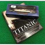 A modern model of Titanic in box,
