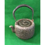 A circa 1900 Japanese nanbu tetsubin (kettle) of uchidashi design