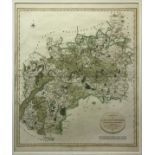 AFTER JOHN CARY "A New Map of Gloucestershire Divided into Hundreds Exhibiting its Roads, Rivers,