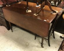 A 19th century mahogany two drawer Pembroke table