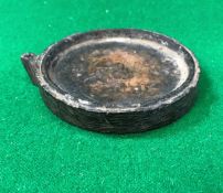 A late 18th Century Chinese Ling Bi ink stone with pouring spout bearing incised four character