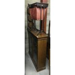 A late Victorian mahogany two door glazed display case,