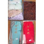 Five various silk Eri (collars),