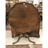 A circa 1900 tilt top tea table,