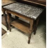 A marble top washstand