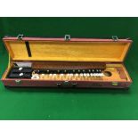 A late 20th Century Lyrish alto taisho-koto (nagoya harp) (Japanese stringed musical instruments)