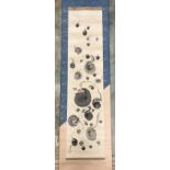 SHINSUI ITO (EARLY 20TH CENTURY) "Daruma", jiku (hanging scroll), watercolour,