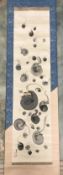 SHINSUI ITO (EARLY 20TH CENTURY) "Daruma", jiku (hanging scroll), watercolour,
