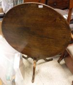 A 19th Century mahogany tea table,