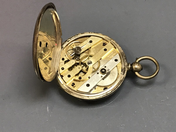 A 19th Century Swiss silver cased open face pocket watch, the movement by Badollet of Geneva, - Image 2 of 2