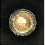 An Elizabeth II gold proof £2 coin (A Celebration of Football - 1996), 22 carat gold, 15.