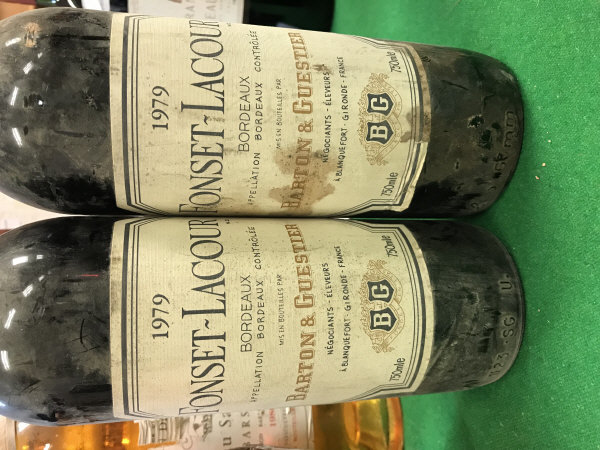 Two bottles La Cour Pavillon Médoc 1975 and two bottles Fonset-Lacour Bordeaux Barton & Guestier - Image 2 of 2