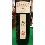 WITHDRAWN:One empty bottle Botham Merrill Willis 2005 Maclaren Vale Chiraz 25th Anniversary limited