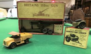 A Britains 155MM gun (No.