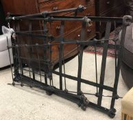 A Victorian wrought iron child's cot