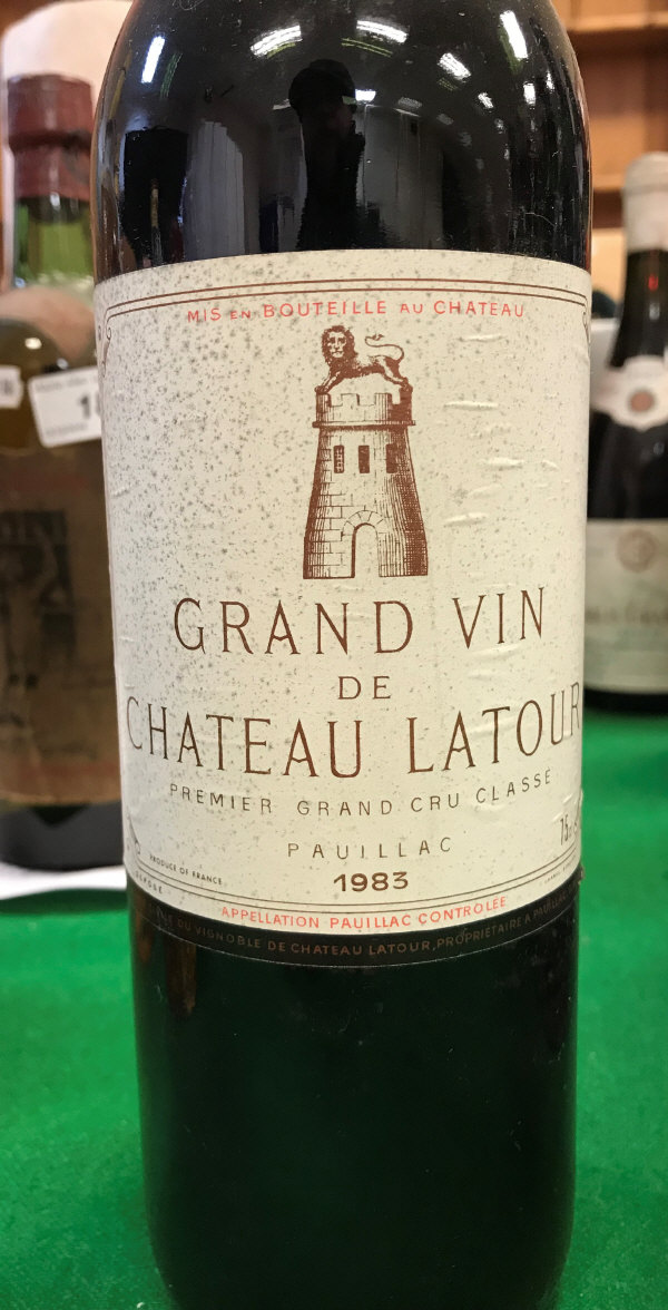 One bottle Château Latour Grand Vin de .....