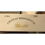 Twelve bottles Château Bernadotte Haut-Medoc 2007 (boxed)