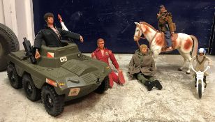 A collection of various Action Man dolls and ephemera including a Palitoy Hasbro 1964 model,