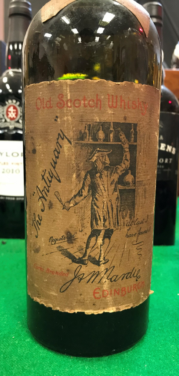 One bottle J & W Hardie of Edinburgh "The Antiquary" Old Scotch Whisky - Liqueur Whisky,