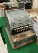 A chrome painted National cash register