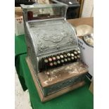 A chrome painted National cash register