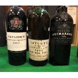 One bottle Taylor's Quinta de Vargellas Vintage Port 1968 (well below neck),