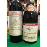 One bottle Château Saint Pierre Sevaistre Saint Julien 1979 and one bottle Geisweiler