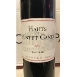 Six bottles Hauts de Pontet-Canet Pauillac 2007