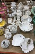 A collection of various mainly Continental blanc de chine china