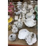 A collection of various mainly Continental blanc de chine china