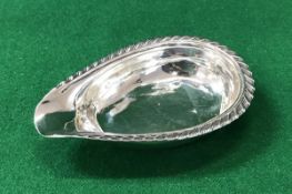 A William IV silver pap boat with gadrooned edge (by John Henry and Charles Lias, London 1836), 1.