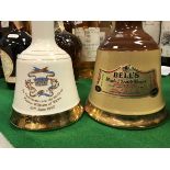 A Bells Scotch Whisky bell-shaped commemorative porcelain decanter to celebrate The Birth of Prince