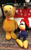 A Merrythought "Yogi Bear" cuddly toy and a Walt Disney Productions "Goofy" toy circa 1973