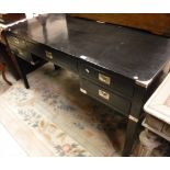 A pair of modern ebonised dressing tables