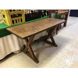 A 19th Century sycamore topped pub table,