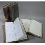 Four prescription books with records for the years 1869-78; 1897-1950; 1933-48;