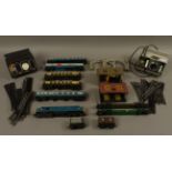 A quantity of Triang 00 gauge locomotives, pullmans, track and accessories to include transformers,