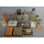 A quantity of early 20th century and later packaging to include Purgen, Killcorn, Vegetise Pills,