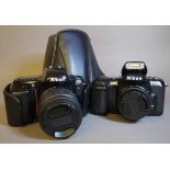 Nikon F601 35mm SLR camera with Sirius macro lens No 925116 (back af);