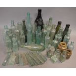 A quantity of vintage bottles to include: Cod bottle - Carter Banbury, Brackley & Buckingham,