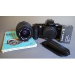 Canon EOS 500 body, Sigma DL 35-80mm zoom lens; Canon remote controller RC-4 instruction manuals,