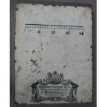A Victorian apothecary's ceramic slab, transfer printed with scale 6 - 24,
