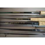 A Shakespeare Royalty Salmon Fly three piece carbon fibre rod, 14ft, 4.